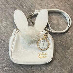 Disney Parks Loungefly White Rabbit Crossbody Alice In Wonderland Purse